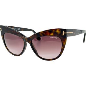 Tom Ford FT0523 Nika Womens Sunglass 52F Dark Havana